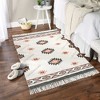 Design Imports Southwestern Textured Fringe - Gray & Blush - 4 X 6 Ft - 3 of 4
