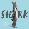 Joyfy Adult Shark Costume, Funny Hooded Shark Pajama Jumpsuit for Halloween & Cosplay Parties - 2 of 4