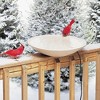 Birds Choice 2" Heated Bird Bath Bowl & Deck Mount Bracket Beige - image 3 of 3