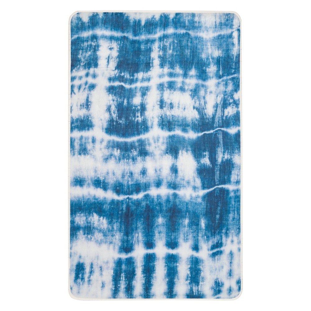 3'x5' Leticia Tie Dye Design Loomed Accent Rug Ivory/Blue - Safavieh