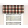 RLF Home Cabin Plaid Tailored 100% Cotton with Fully Lined 3" Rod Pocket Valnance for Windows 50" x 14" Forest - 2 of 4