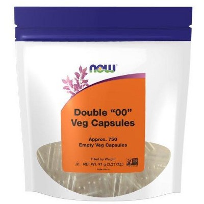 Vegetarian Capsule 00 - Non-Gelatin by Now Foods  -  750 VegCap