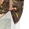 Blossom Style Suspender 3" Rod Pocket Valance 50" x 16" Brown by RLF Home - 3 of 4