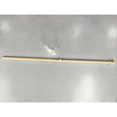 5-Foot Natural Wood Flagpole with Anti-Furling Ring and Bracket Kit