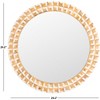 Aria Mirror - 29.2" x 29.2" - MRR1502 - Antique Ivory/Natural Brown - Safavieh - 4 of 4