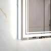 60x40 inch Oversized LED Bathroom Mirror Wall Mounted Mirror with 3 Color Modes Aluminum Frame Large Wall Mirror for Bathroom - 3 of 4