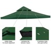 Yescom 10x10Ft UV30+ Gazebo Replacement Top for 2 Tier Outdoor Canopy Cover Patio Backyard Party Deck Green - 3 of 4