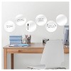 Wall Pops! Dry Erase Board Circle Decals 13" 6ct - White: Self-Adhesive Vinyl, Repositionable, Wipe-Off Surface - 2 of 3