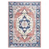 Washable Vintage Printed Rug Non Slip Low Pile Rug Soft Throw Floor Cover Foldable Indoor Carpet for Living Room Bedroom Playroom - 4 of 4