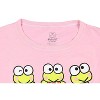 Seven Times Six Sanrio Women's Keroppi Character Grid Design Cropped Graphic Print T-Shirt - image 3 of 3