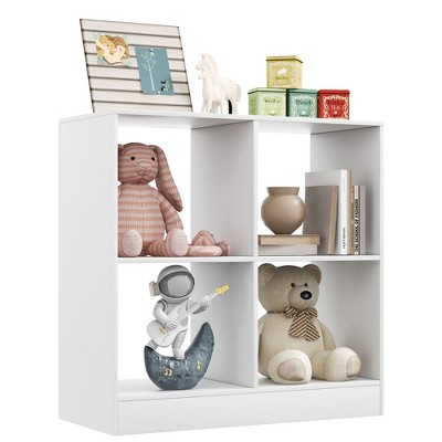 Qaba Children's Toy Organizer, Toy Storage With 3 Storage Bins & Cute  Animal Design Toy Shelf For Kids 3+ Years Old, White : Target