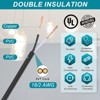Unique Bargains Tinned Copper Insulated Heat Resistant PVC Covered 300V SVT Round Wire 18AWG - 3 of 4