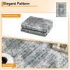 Machine Washable Area Rug for Bedroom Foldable Ultra Thin Low Pile Carpet Non Slip Indoor Floor Cover - 3 of 4