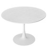 47.24"Modern Round Dining Table,Four Patchwork Tabletops with Solid Wood Grain Table Top - 3 of 4
