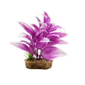 Unique Bargains Plastic Landscape Decoration Mini Terrarium Plant 3.93inch High - 1 of 3