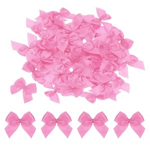 Unique Bargains Gift Packaging Accessories Mini Ribbon Bows for Fabric Craft DIY - 1 of 4