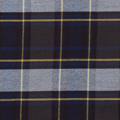 blue gold plaid