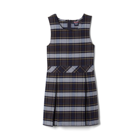 French Toast School Uniform Girls Plaid Box Pleat Jumper - image 1 of 3