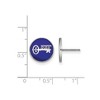 Black Bow Jewelry Sterling Silver Kappa Kappa Gamma Greek Life Stud Earrings - 2 of 3
