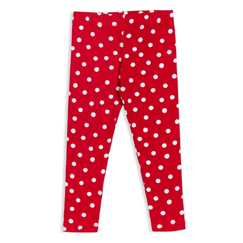 Disney Minnie Mouse Mickey Mouse T-Shirt and Leggings Outfit Set Infant to Big Kid, 3 of 8