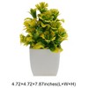 Unique Bargains Artificial Plants Bellflower Plant Plastic Yellow Green 4.72"x4.72"x7.87" 1 Pc - 3 of 4