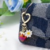 Attop Cute Cherry Strawberry bag charms keychain purse accessories charm handbags Car Key Chain - 3 of 4