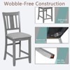 Sapphtopaz Dining Chairs Set of 4 Kitchen Chair with Padded Seat Height Chair with Backrest Dining Room Chairs for Kitchen, Bedroom - 4 of 4