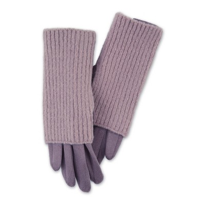 Hadley Wren Three-In-One Knit Gloves - Dusty Lavender