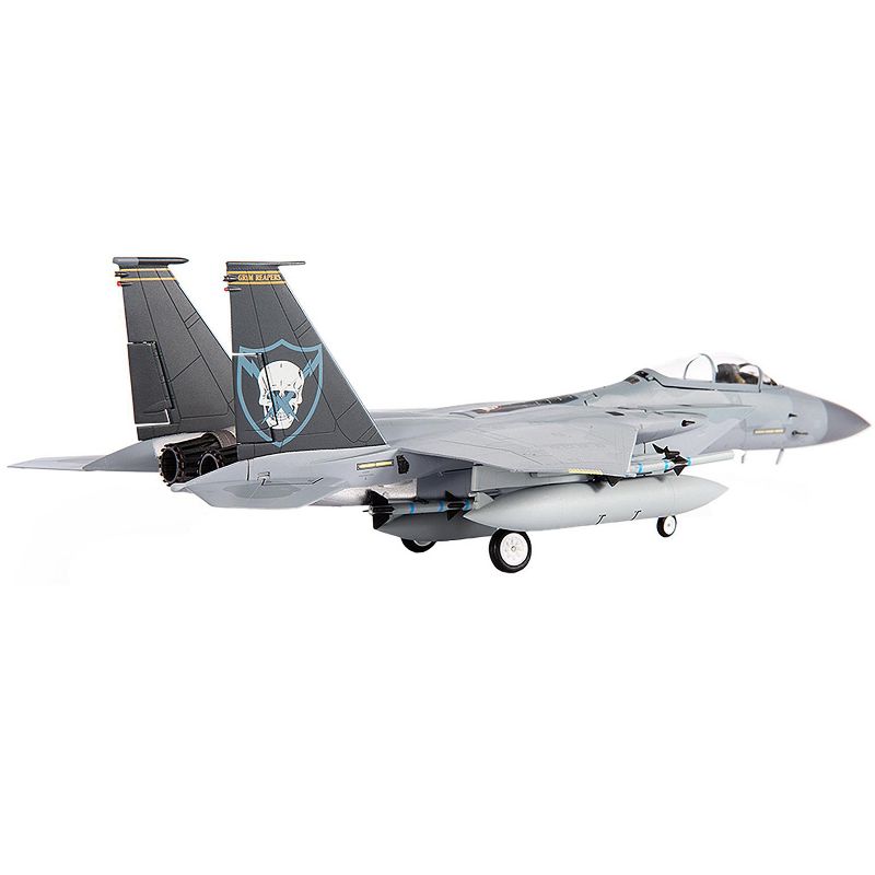 McDonnell Douglas F-15C Eagle Fighter Aircraft "493rd Fighter Squadron Grim Reapers" (2022) USAF 1/72 Diecast Model by JC Wings, 3 of 5