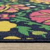 Captiv8e Designs Hilo Bold Boho Floral Navy Indoor/Outdoor Rug - 4 of 4