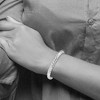 Black Bow Jewelry 6.5mm Stainless Steel Polished Twisted Cuff Bracelet, 6.5 Inch - 3 of 4