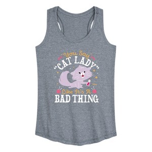 Women's - Disney - Cats & Dogs Graphic Racerback Tank - 1 of 4