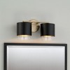 Capital Lighting Weller 2 - Light Vanity in  Matte Brass/Black - 3 of 4
