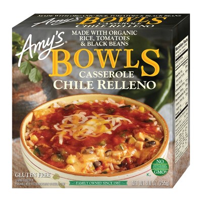 Amy's Gluten Free Frozen Chili Relleno Bowl - 9oz