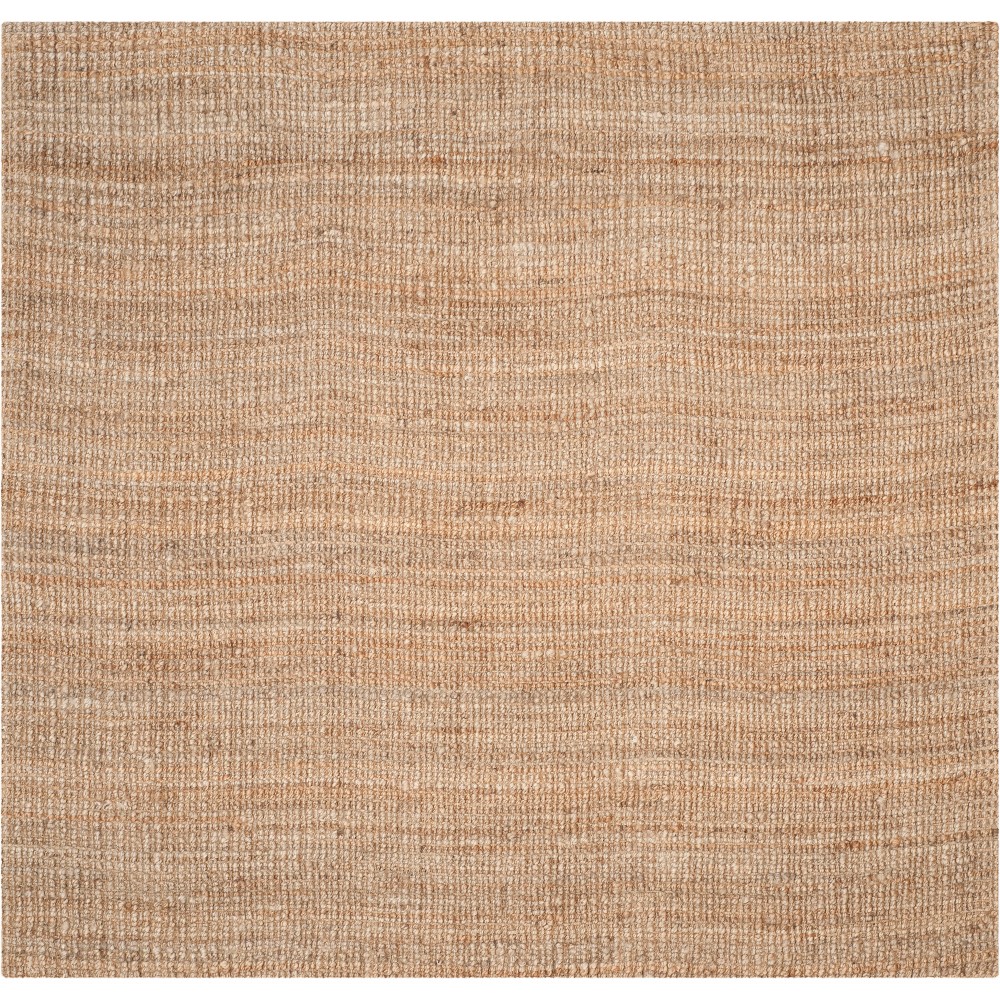  Solid Woven Square Area Rug Natural