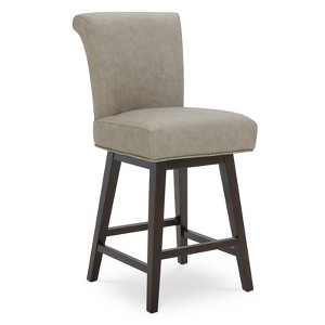 Spruce&Spring Upholstered 26-inch Counter Height Swivel Barstool - 1 of 4