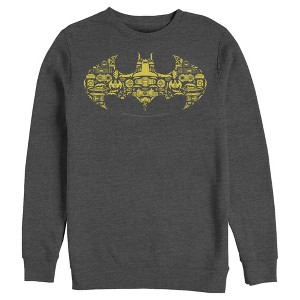Men's Batman Logo Icon Collage Sweatshirt - 1 of 3