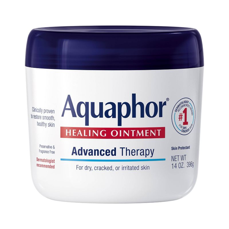 Aquaphor Healing Ointment Skin Protectant Advanced Therapy Moisturizer for Dry and Cracked Skin Unscented, 1 of 14