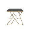 Jalama Glam Glass Top Gold Frame Dining Table - HOMES: Inside + Out - image 4 of 4