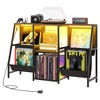 MOEPISY Vinyl Record Storage for 280 Albums, Media Shelf Cabinet, Wooden Stereo Cabinet, Media Stand Console - 4 of 4