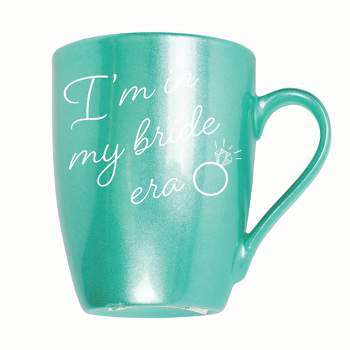 Elanze Designs I'm In My Bride Era 10 ounce New Bone China Coffee Tea Cup Mug For Your Favorite Morning Brew, Teal