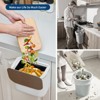 Small kitchen trash can with lid hanging trash can compost bin for kitchen counter - 3 of 4