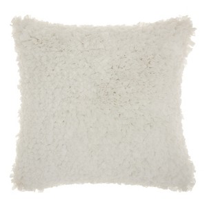 White Solid Throw Pillow - Mina Victory