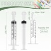 Unique Bargains Feeding Syringes with Cap Syringes for Liquid Pet Feeding Measuring Tool 20 Pcs - 2 of 4