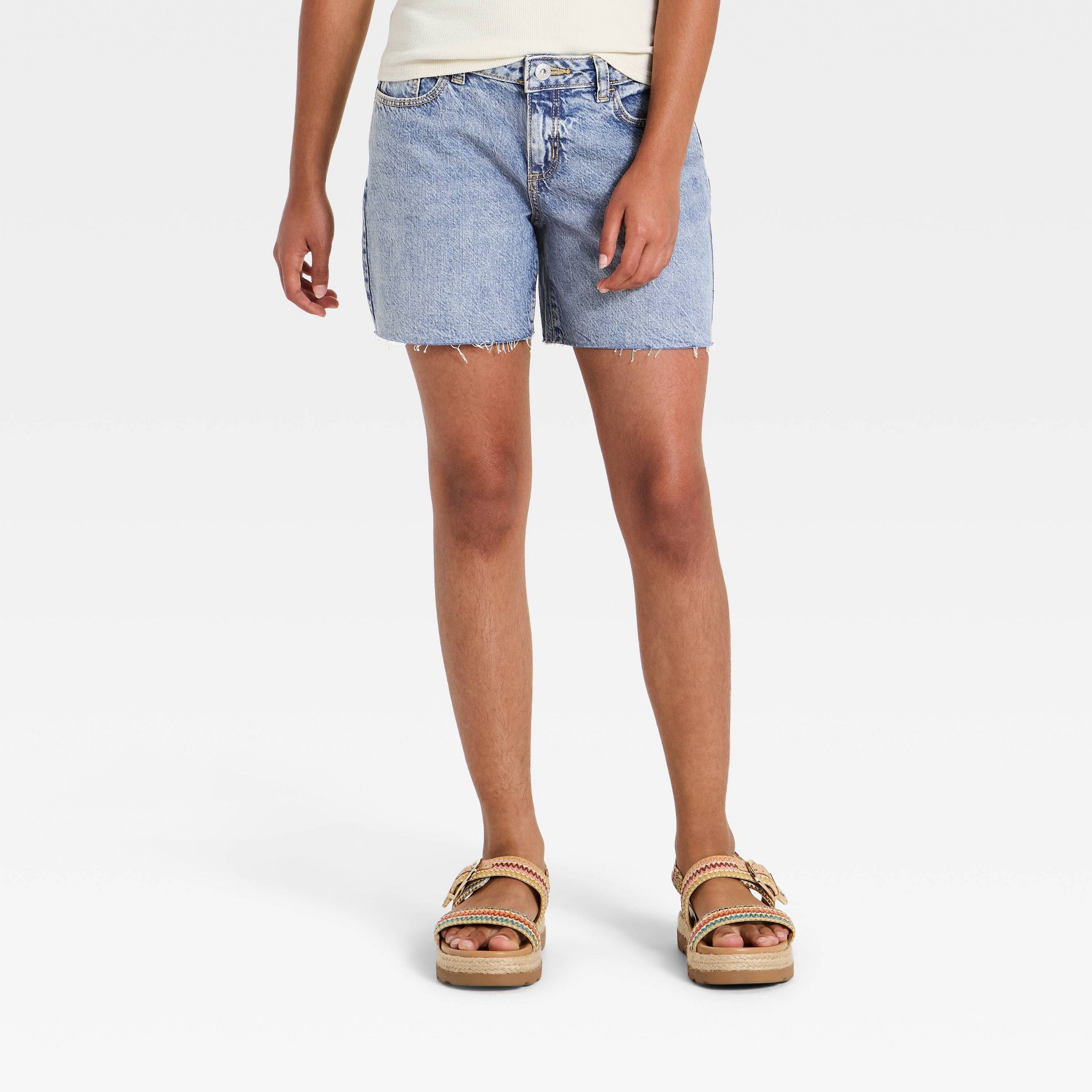 Girls' Low-Rise Baggy Shorts - art class™