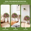 2pcs Artificial Trees Indoor, 2FT Artificial Planter Artificial Plants for Home Office Christmas Decor - 3 of 4