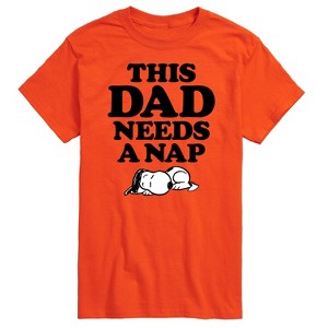 Men's - Peanuts - This Dad Needs a Nap Father's Day Gift Short Sleeve Graphic T-Shirt - 1 of 4