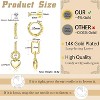 3 Pairs 14K Gold Plated Earring Set: Chunky Huggie Hoops & Studs for Cartilage Stacking - 4 of 4