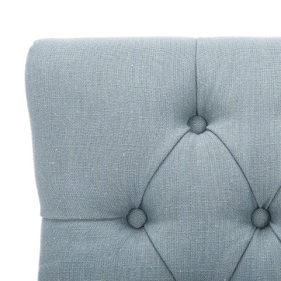Elegant Sky Blue Linen Upholstered Parsons Side Chair