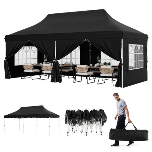 Tangkula 10 x 20 FT Canopy w/ 6 Detachable Sidewalls Carrying Bag UPF50+ Sun Protection - image 1 of 4